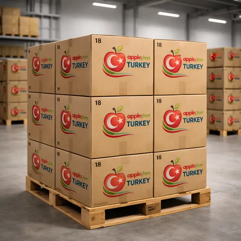 Transport containers for apples